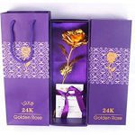 گل رز روکش طلا 24 عیار