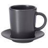 فنجان نعلبکی اسپرسو 90ml ایکیا مدل IKEA FARGKLAR 603.628.09