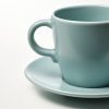 فنجان نعلبکی 250cc ایکیا مدل IKEA FARGKLAR 004.818.29 فیروزه ای - Image 4