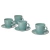 فنجان نعلبکی 70cc ایکیا مدل IKEA FARGKLAR 504.818.22 مات - فیروزه ای روشن