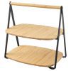 سینی سرو دو طبقه بامبو 21*8 ایکیا مدل IKEA FULLSPACKAD 204.301.41