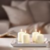 شمع سفید بسته 4 عددی مدل IKEA HEMSJO 701.242.62 - Image 3