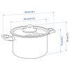 قابلمه 5 لیتری آبکش دار ایکیا مدل ikea HEMLAGAD 004.622.13 - Image 4
