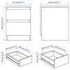 دراور و پاتختی 49*35 ایکیا مدل ikea KULLEN 803.092.41 - Image 5