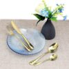 سرویس قاشق و چنگال 24 پارچه طلایی Stainless Steel Cutlery Set - Image 7