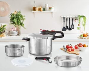 زودپز 6 لیتری 6 پارچه تفال مدل Tefal Pressure Cooker Secure Neo P2530757 - Image 3