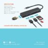USB هاب 5 در 1 پرودو مدل {PB-51HBC-BK} Porodo مشکی - Image 3