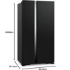 یخچال فریزر 700 لیتری هیتاچی مدل HITACHI RS700PUK0GBK رنگ مشکی - Image 4