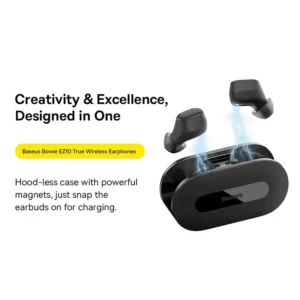 هندزفری وایرلس بیسوس مدل  Baseus Mini In Ear Bowie EZ10 مشکی - Image 6