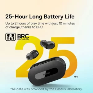 هندزفری وایرلس بیسوس مدل  Baseus Mini In Ear Bowie EZ10 مشکی - Image 8
