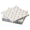 دستمال سفره 30 تایی طرح دار ایکیا مدل Ikea VINTERFINT 005.559.43