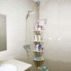 شلف گوشه دیوار حمام رنگ سفید Bathroom Corner Shelf - Image 6