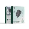شارژر 2 پورت گرین لاین مدل {GNPDQCEUWCLBK} Green Lion Mini Wall Charger PD 20W with Type-C to Lightning Cable 1M - Image 2