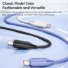 پک 2 تایی کابل USB به تایپ C توکی Toocki (100w/1m) بنفش/سفید - Image 4