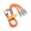 کابل شارژ 3 در 1 (6A/120w/USB to M+L+C) 3 in 1 Fast Charging Cable نارنجی - Image 4