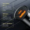 شارژر فندکی خودرو بیسوس (30w/Type-C+Type-A) Baseus USB Car Charger - Image 3