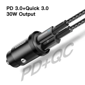 شارژر فندکی خودرو اساگر (30w/Type-C+Type-A) ESSAGER USB Car Charger - Image 7