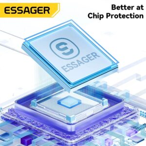 پک 3تایی کابل USB به تایپ C  اساگر (100w/7A/1m) ESSAGER 3pcs Type-C Cable - Image 7