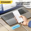 پک 2 تایی کابل تایپ C به C اساگر ESSAGER Type-C to C Cable (60w/1m/3A) سفید/طلایی - Image 6