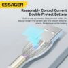 پک 2 تایی کابل تایپ C به C اساگر ESSAGER Type-C to C Cable (60w/1m/3A) سفید/طلایی - Image 5