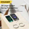 پک 2 تایی کابل تایپ C به C اساگر ESSAGER Type-C to C Cable (60w/1m/3A) سفید/طلایی - Image 4