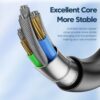 پک 2 تایی کابل تایپ C به C توکی Toocki Type-C to C Cable (60w/1m) سفید/مشکی - Image 2