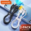 پک 2 تایی کابل USB به C توکی Toocki USB to C Cable (60w/1m/7A) مشکی/ سفید