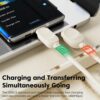 پک 2 تایی کابل USB به C توکی Toocki USB to C Cable (60w/1m/7A) مشکی/ سفید - Image 6