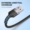 کابل شارژ 3 در 1 توکی (USB to M+L+C/100w/1.2m) Toocki 3in1 USB Cable مشکی - Image 6