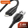 پک 3 تایی کابل USB به لایتنینگ توکی Toocki 3pcs USB to Lightning Cable (2.4A/1+1+0.25m) سفید/مشکی - Image 4