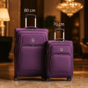 ست چمدان 2 تکه دلسی مدل Delsey Optimax 70+80cm بنفش