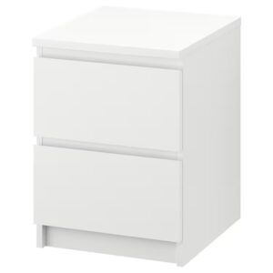 دراور دو کشو 55*50 سانتی ایکیا مدل Ikea MALM 802.145.49 سفید