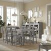 میز و صندلی شش نفره ایکیا مدل ikea HAUGA 595.749.11 رنگ طوسی - Image 4