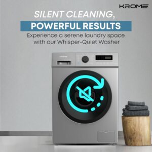 ماشین لباسشویی 7 کیلویی کروم مدل KROME KR-WFL70S سیلور - Image 2