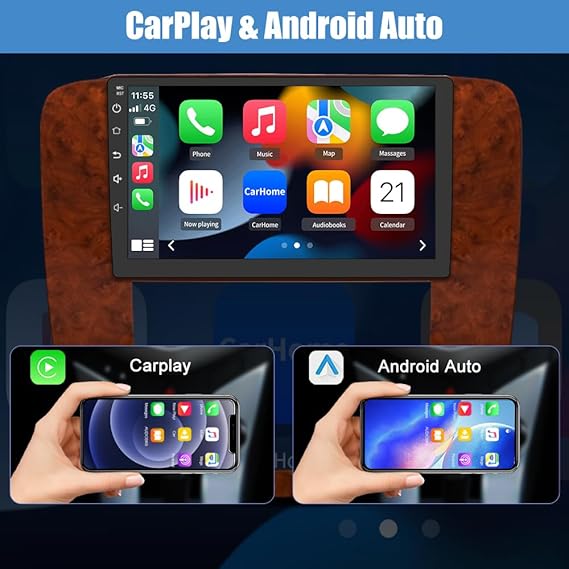 مانیتور اندروید مخصوص شورلت تاهو - سابربن - سیلورادو مدل 2007–2013 با پشتیبانی از CarPlay و Android Auto - Image 2