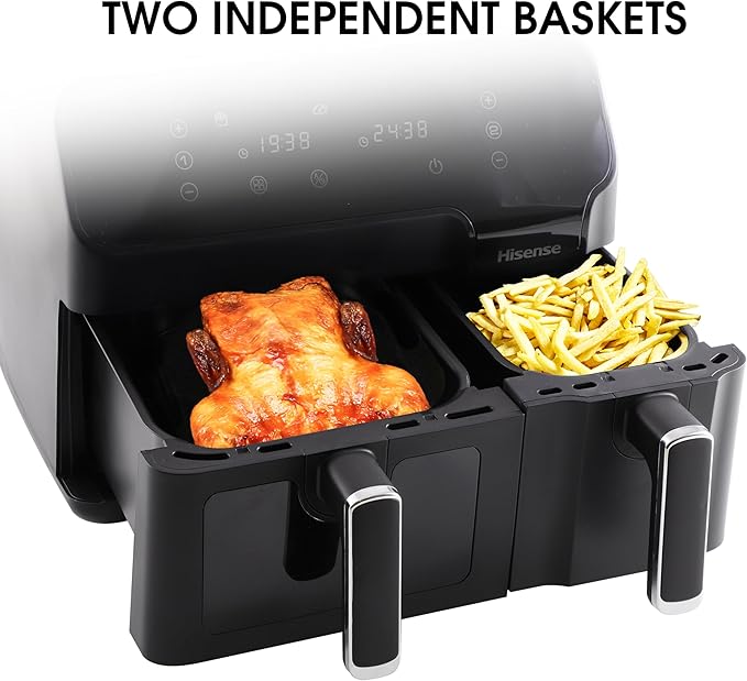 سرخ کن بدون روغن دوقلو 9 لیتری هایسنس مدل Hisense H09AFBK2S5 - Image 3